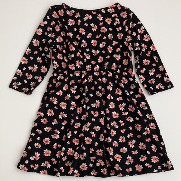 Girls Floral Long Sleeve Dress - Picture 5 of 5